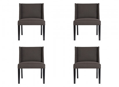 4x Stühle Stuhl Polster Design Lounge Club Sitz Lehn Garnitur Sessel Neu